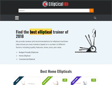 Tablet Screenshot of ellipticalhub.com